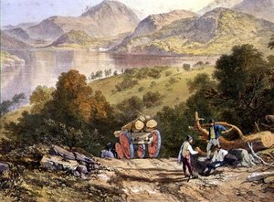 Ullswater, dettaglio di un carro di boscaiolo, da 
