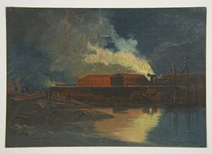 Rivolte di Bristol: Incendio della nuova prigione da James Baker Pyne