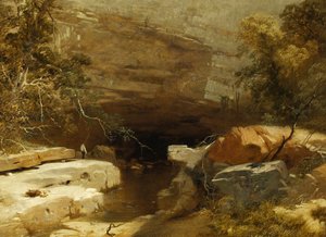 Paesaggio, Porth-yr-ogof, Vale of Neath da James Baker Pyne