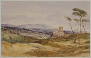 Paesaggio con castello e figure da James Baker Pyne
