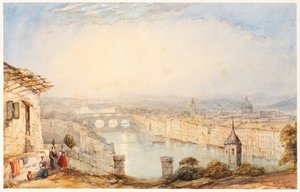 Veduta di Firenze da James Baker Pyne