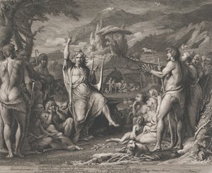 Orfeo che istruisce...in teologia (Progetti per le pareti della Grande Sala della Società per l