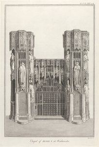 Cappella di Enrico V a Westminster da James Basire
