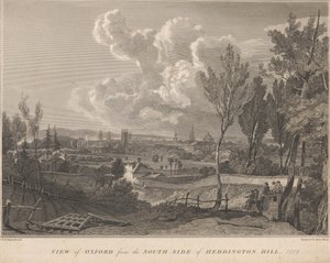 Veduta di Oxford dal lato sud di Heddington Hill da James Basire
