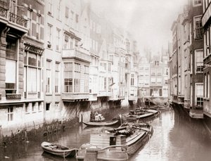 Barche sul canale, Amsterdam, 1898 da James Batkin