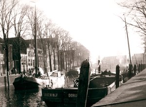 Barche sul canale, Dordrecht, Paesi Bassi, 1898