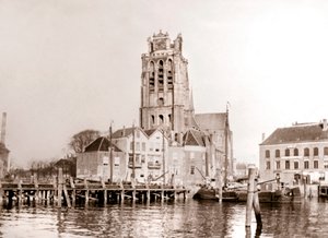 Chiesa sul canale, Dordrecht, Paesi Bassi, 1898 da James Batkin