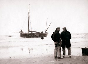Uomini sulla riva, Scheveningen, Paesi Bassi, 1898