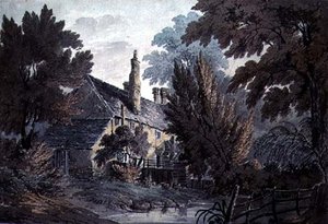 Paesaggio con casa vicino a uno stagno, XIX secolo