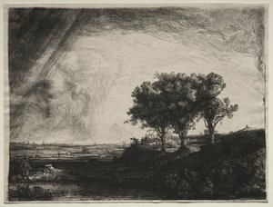 I tre alberi, c. 1770-1844 da James Bretherton