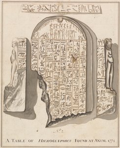 No. 2. Una tavola di geroglifici trovata ad Axum
