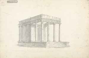 Tav. VIII Tempio di Giove a Tebessa da James Bruce