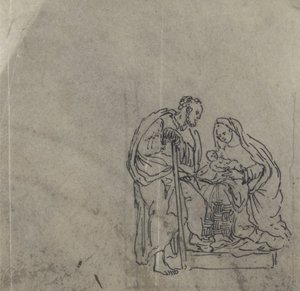 Schizzo di uomo, donna e bambino da James Bruce