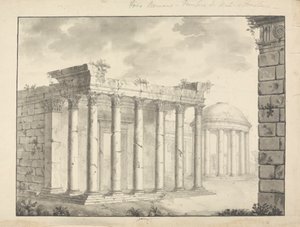 Tempio non identificato Faustana (?) da James Bruce