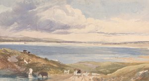 Paesaggio sulla Riva con Strada in Primo Piano da James Bulwer