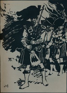 Illustrazione alla ballata di Riccardo Stephens, Il pifferaio dell