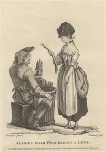 Una Cameriera che Acquista un Porro da James Caldwall