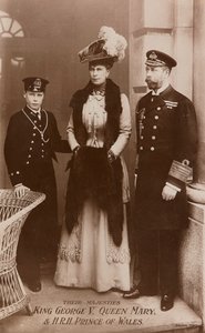Re Giorgio V, la regina Maria e il principe di Galles da James Charles Dinham