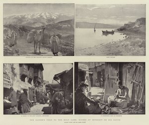 La visita del Kaiser in Terra Santa, scene di interesse sul suo percorso da James Clark