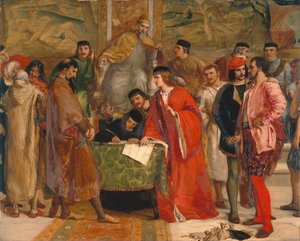 La sconfitta di Shylock da James Clarke Hook