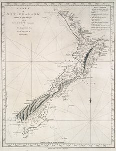 Carta della Nuova Zelanda, esplorata nel 1769 e 1770 dal tenente J. Cook, comandante della nave Endeavour di Sua Maestà da James Cook