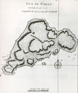 Isola di Pasqua, da Travel Atlas di James Cook da James Cook