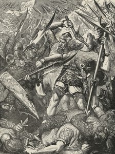 Morte di Harold nella Battaglia di Hastings da James Cooper
