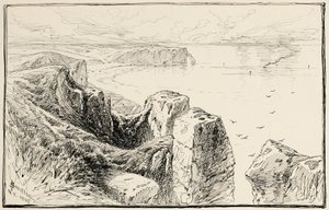 Scogliere della Normandia, vicino a Etretat da James David Smillie