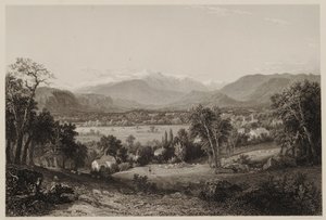 Mount Washington dalla Valle di Conway, dopo John F. Kensett, inciso da James Smillie, stampato da J. Dalton