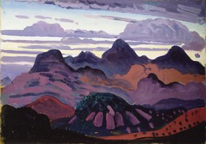 Crepuscolo profondo, Pirenei, c.1912-13 da James Dickson Innes