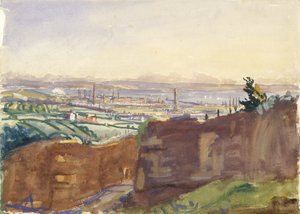 Llanelli dalla cava di Furnace da James Dickson Innes