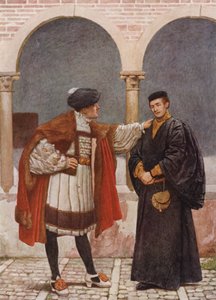Il Mercante di Venezia di Shakespeare: Antonio e Bassanio da James Dromgole Linton