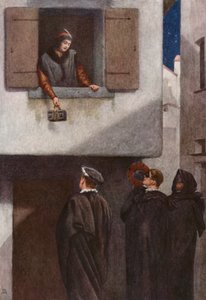 Il Mercante di Venezia di Shakespeare: Jessica, Lorenzo, Gratiano e Salarino da James Dromgole Linton