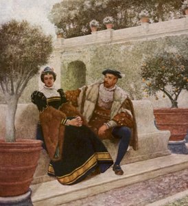 Il mercante di Venezia di Shakespeare: Lorenzo e Jessica da James Dromgole Linton