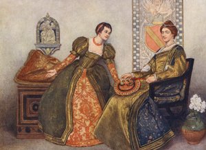 Il Mercante di Venezia di Shakespeare: Portia e Nerissa da James Dromgole Linton