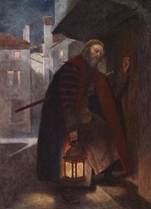 Il mercante di Venezia di Shakespeare: Shylock (litografia a colori) da James Dromgole Linton