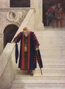 Il mercante di Venezia di Shakespeare: Shylock lascia il Palazzo Ducale da James Dromgole Linton