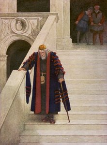 Il Mercante di Venezia di Shakespeare: Shylock che lascia il Palazzo Ducale da James Dromgole Linton