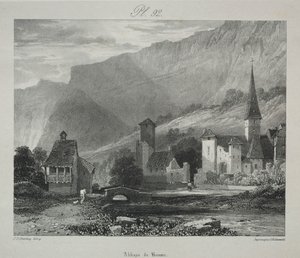 Una serie di soggetti dalle opere del defunto R. P. Bonington: Uno studio dalla natura - Ritratto di una ragazza da James Duffield Harding