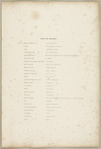 Elenco delle tavole, da Il Parco e la Foresta da James Duffield Harding