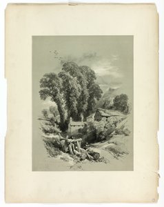 Row W. Trefriw, Galles, da Selezioni Pittoresche da James Duffield Harding