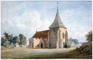 Chiesa di Thirnham, vicino a Maidstone, Kent, XIX secolo