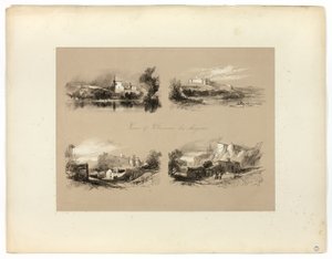 Vedute di Villenueve les Avignon, da Selezioni pittoresche da James Duffield Harding