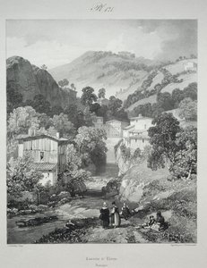 Viaggi pittoreschi e romantici nella vecchia Francia. Alvernia: Cascate di Thiers da James Duffield Harding