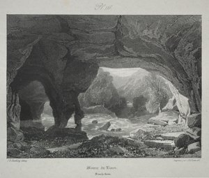 Viaggi pittoreschi e romantici nella vecchia Francia. Franche-Comté: Fonte del Lison da James Duffield Harding