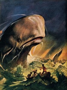 Moby Dick (litografia a colori) da James Edwin McConnell