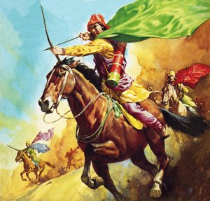 Guerriero partico nella battaglia di Carrhae del 53 a.C. da James Edwin McConnell