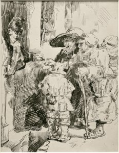 I mendicanti alla porta da James Sidney Ensor