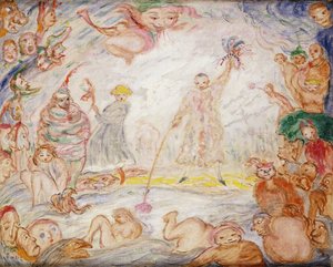 Evoluzione tra cielo e mare, c.1935 da James Ensor