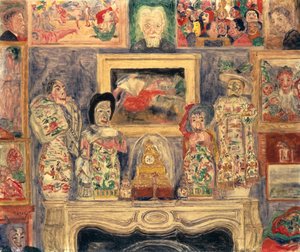 Interno con tre ritratti da James Ensor